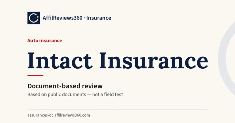 Intact Insurance — auto insurance: document-based review by AffilReviews360